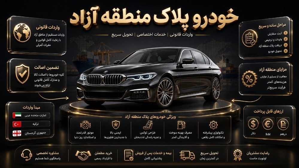خرید خودرو پلاک منطقه در منطقه آزاد قصر شیرین